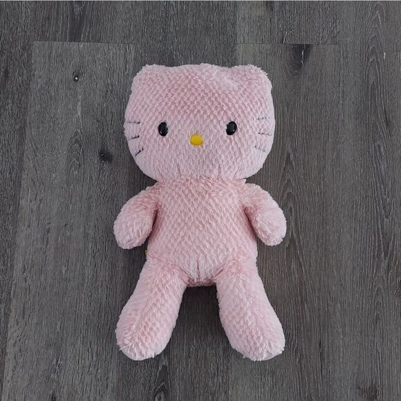 Build a Bear Hello Kitty Pink Waffle Sanrio Plush 2011 Retired BABW 19” - No Bow - Picture 1 of 6
